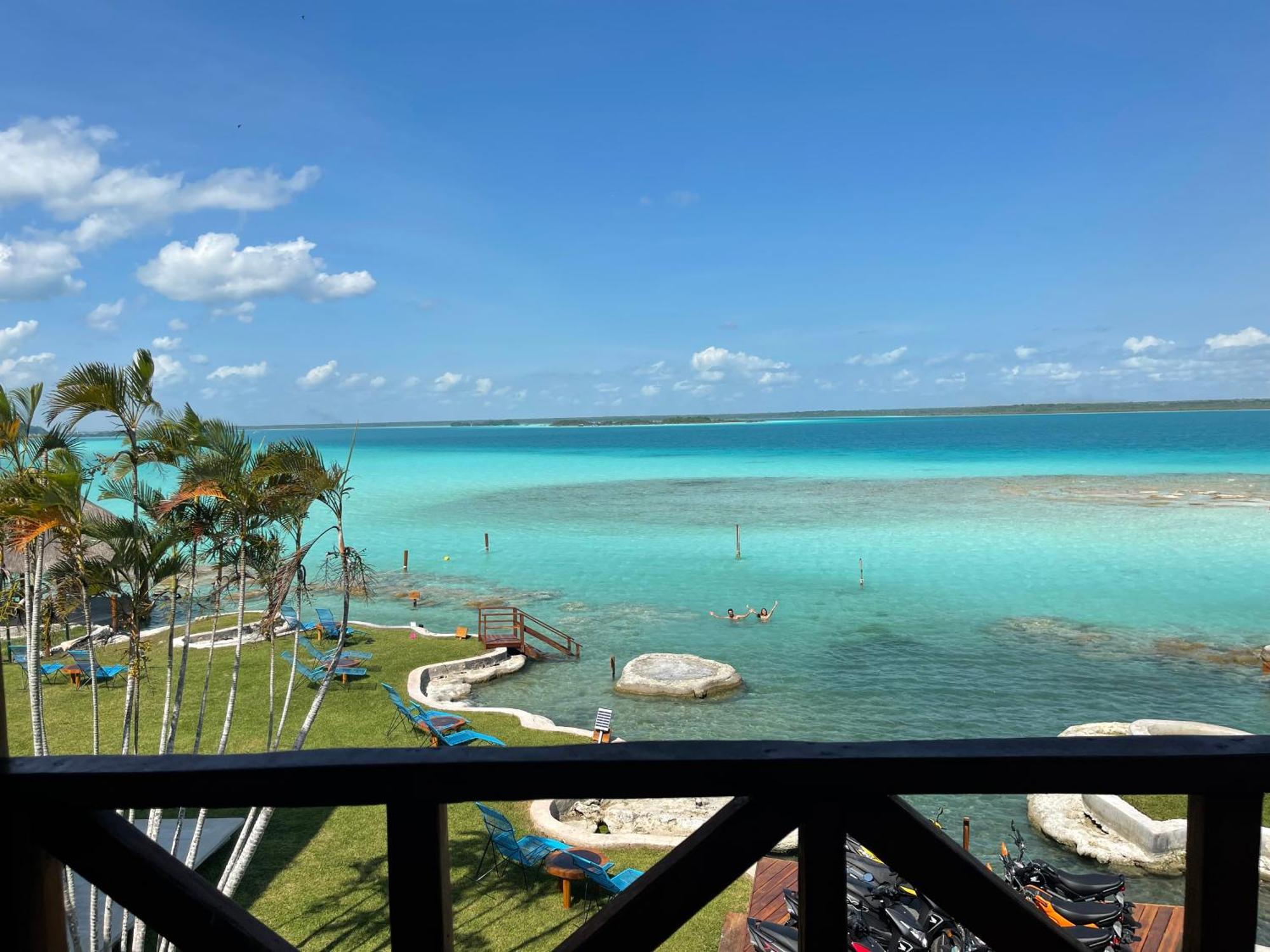 Blue Caribe Bacalar Front Lagoon Exteriör bild