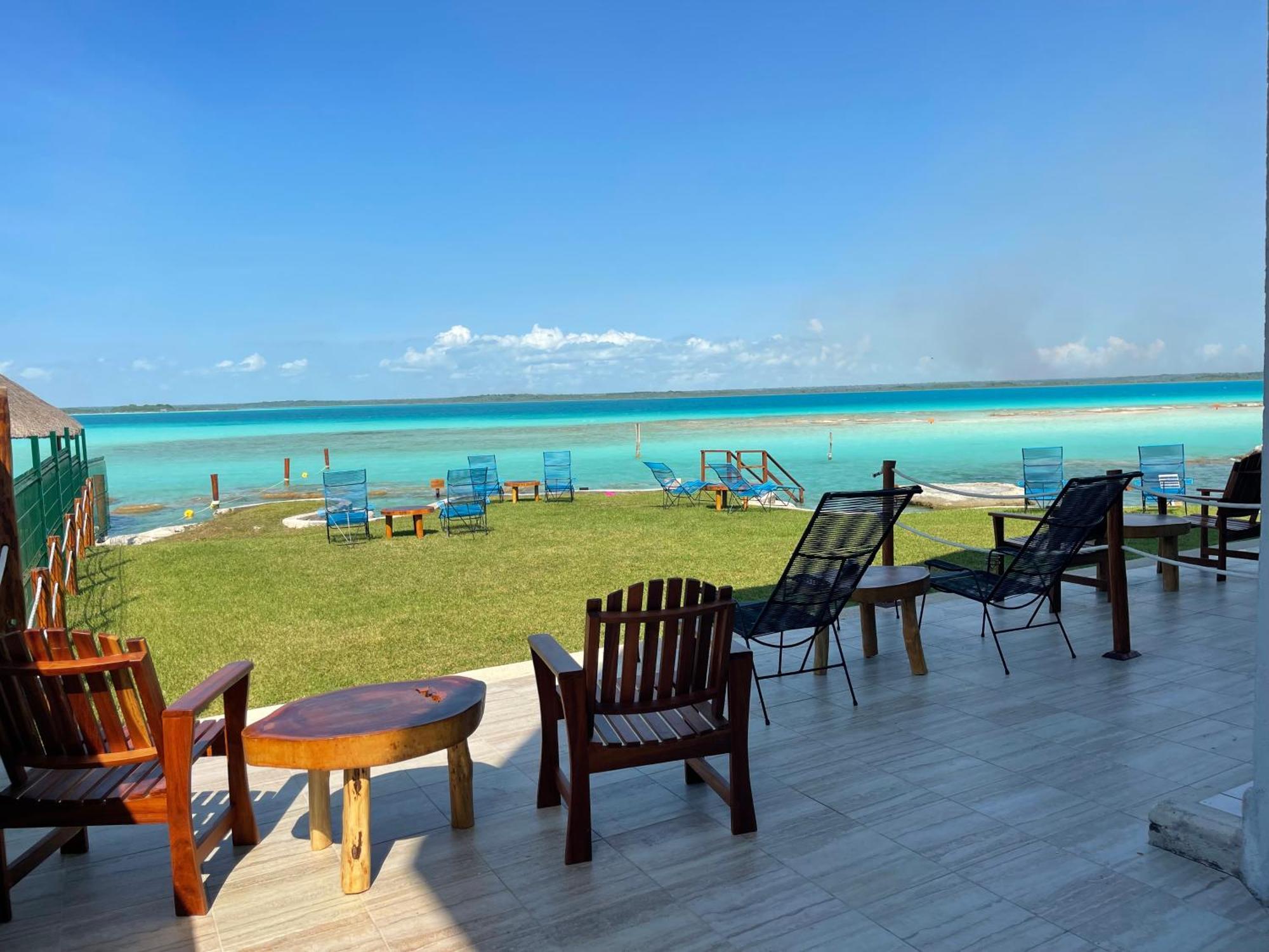 Blue Caribe Bacalar Front Lagoon Exteriör bild