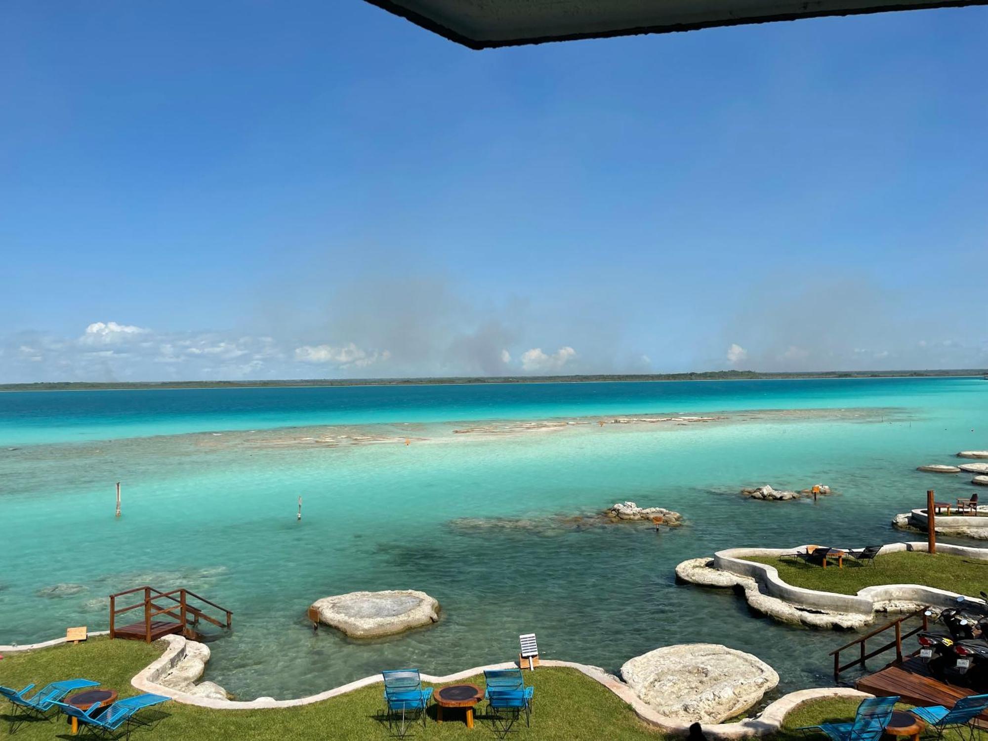 Blue Caribe Bacalar Front Lagoon Exteriör bild