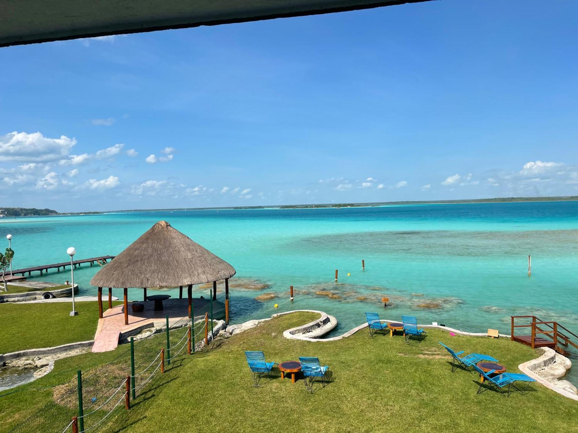 Blue Caribe Bacalar Front Lagoon Exteriör bild
