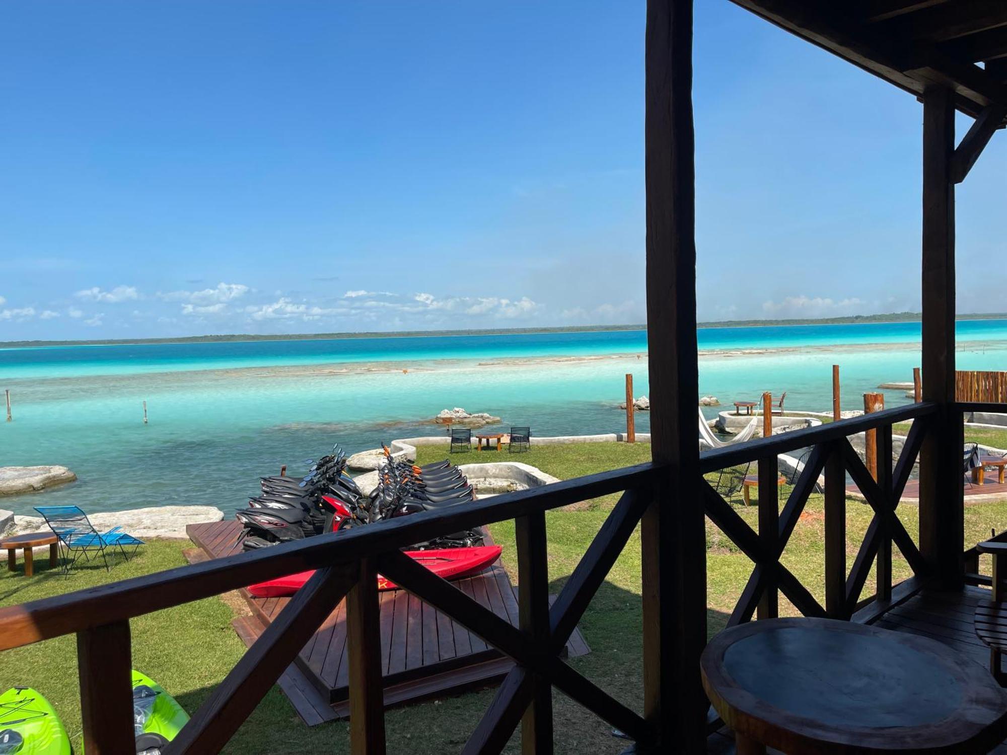 Blue Caribe Bacalar Front Lagoon Exteriör bild
