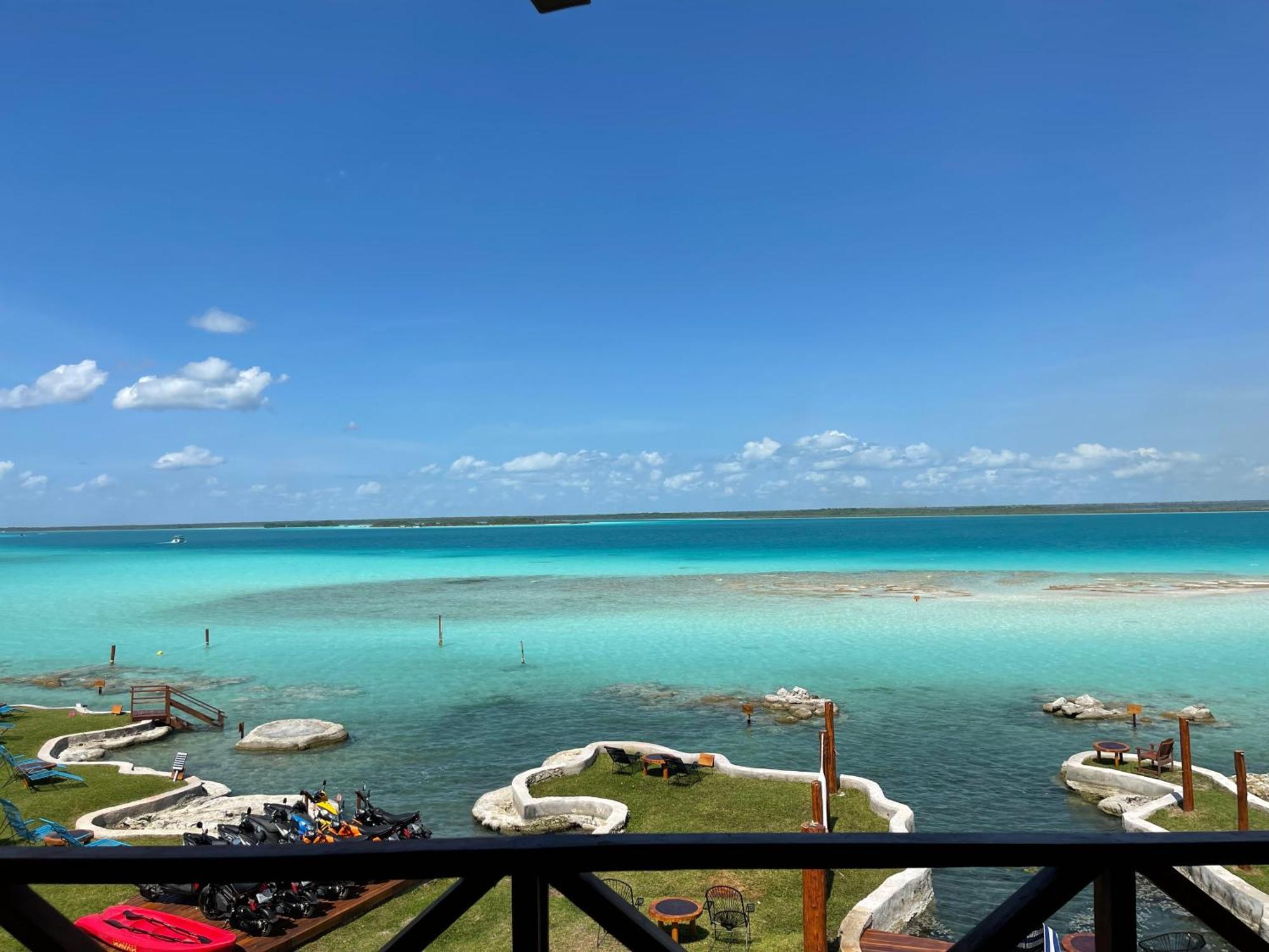 Blue Caribe Bacalar Front Lagoon Exteriör bild