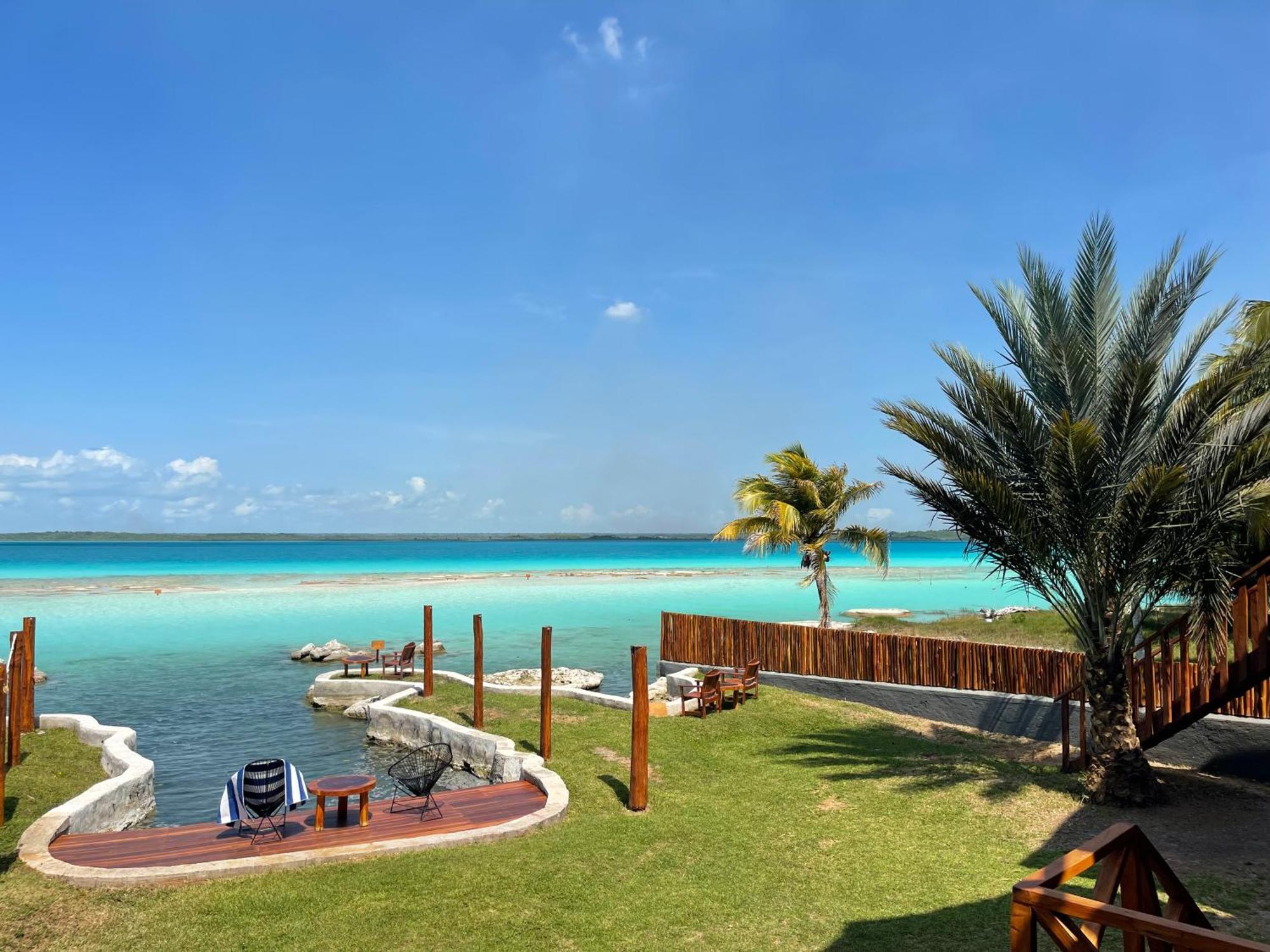 Blue Caribe Bacalar Front Lagoon Exteriör bild