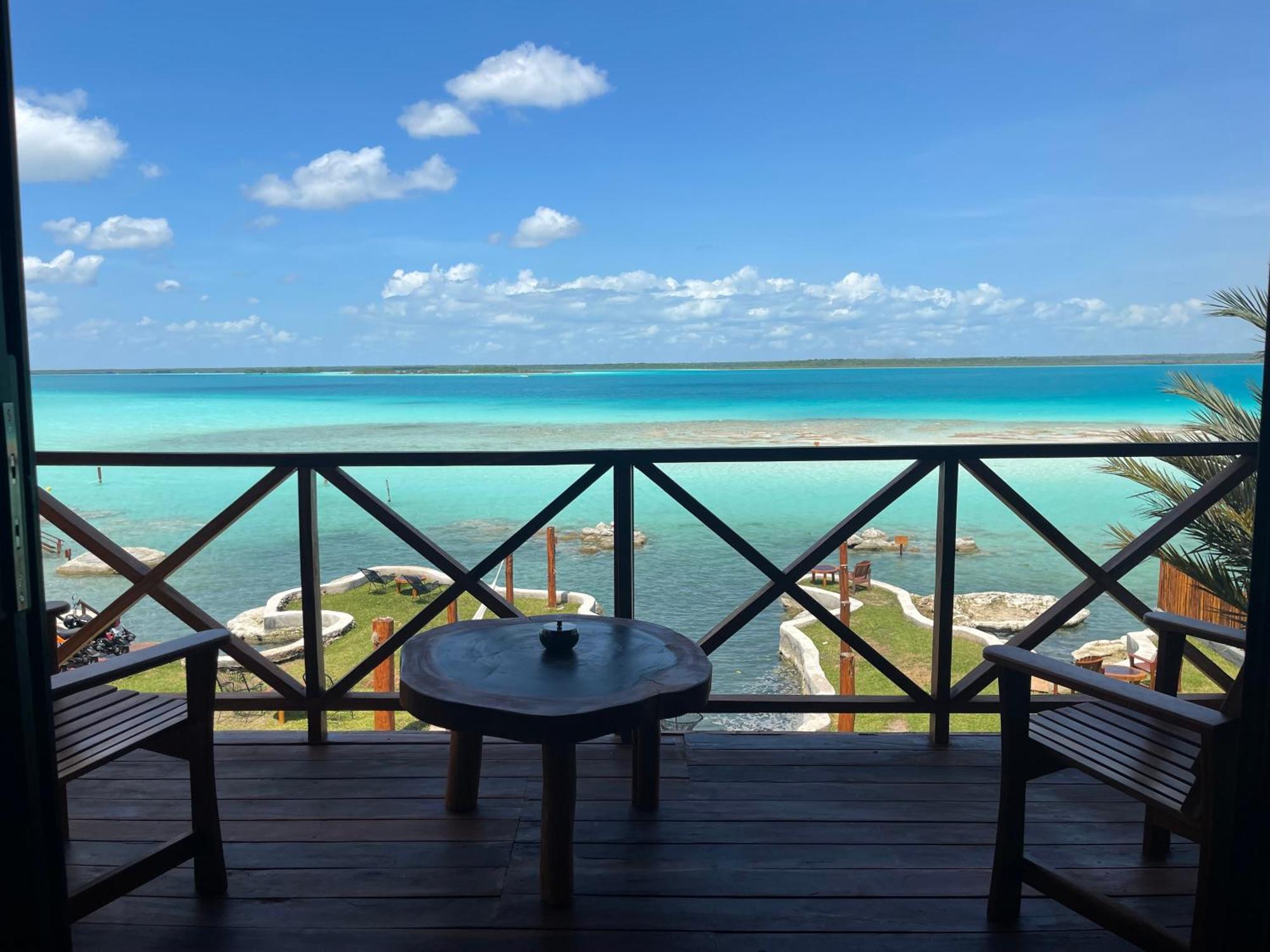 Blue Caribe Bacalar Front Lagoon Exteriör bild