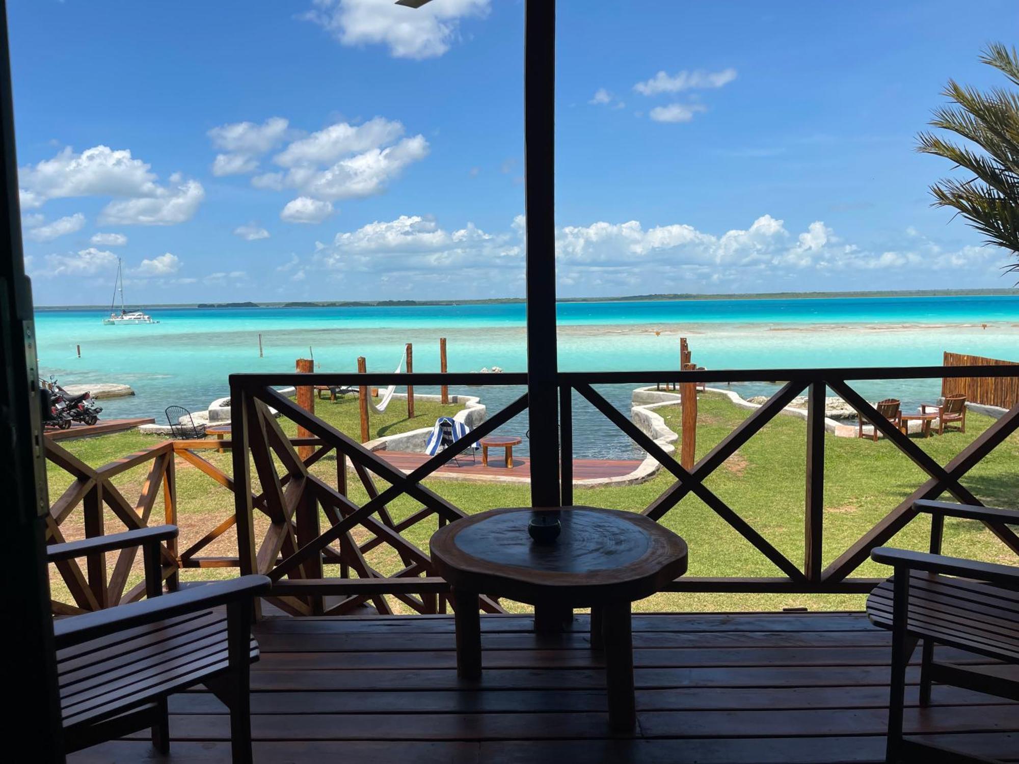 Blue Caribe Bacalar Front Lagoon Exteriör bild