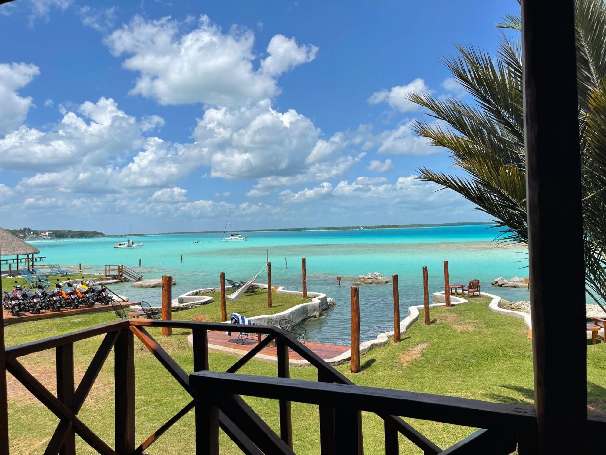 Blue Caribe Bacalar Front Lagoon Exteriör bild