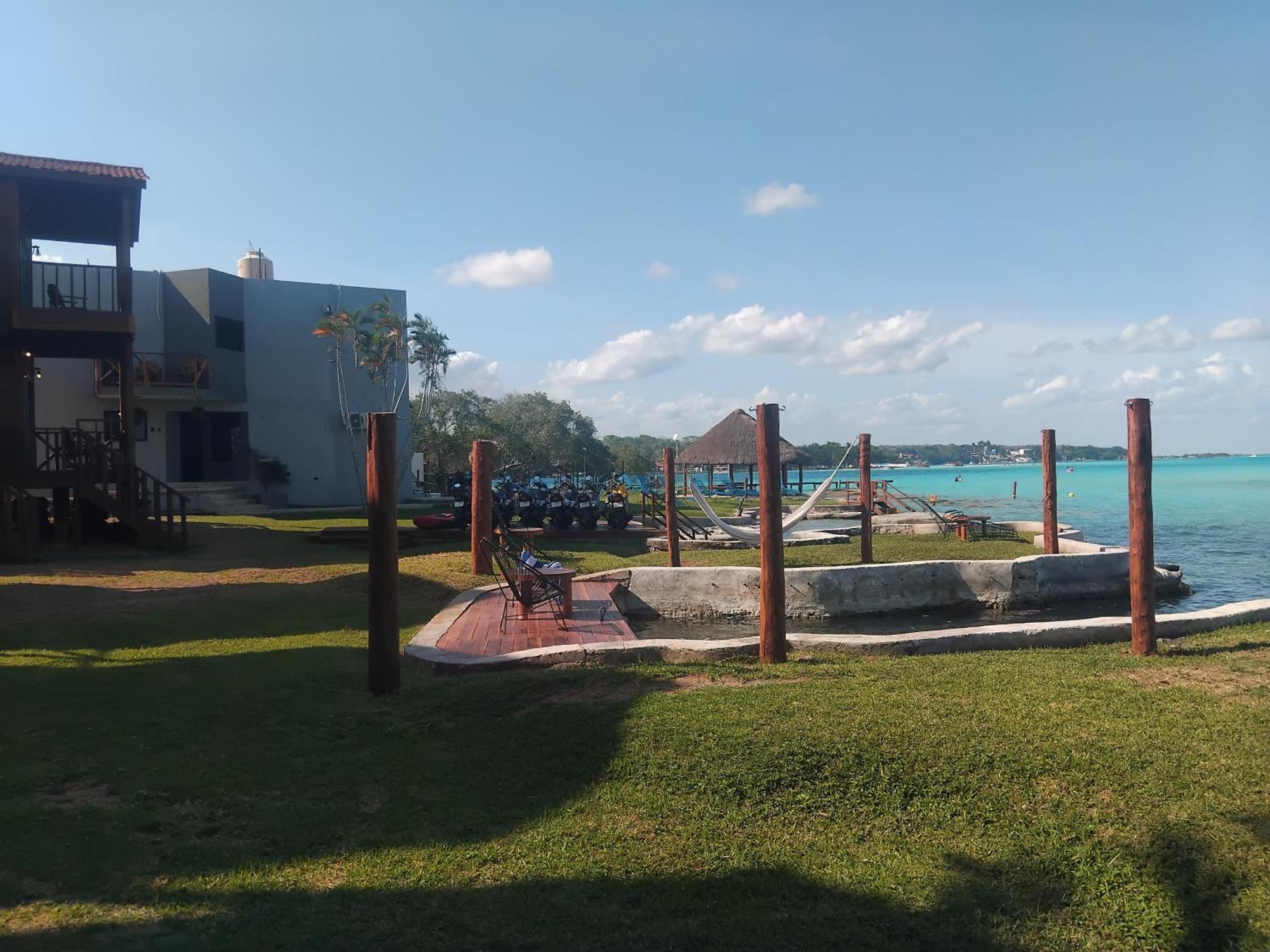 Blue Caribe Bacalar Front Lagoon Exteriör bild
