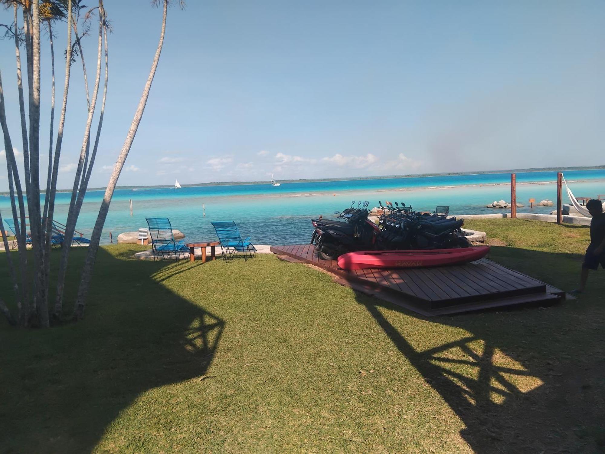 Blue Caribe Bacalar Front Lagoon Exteriör bild